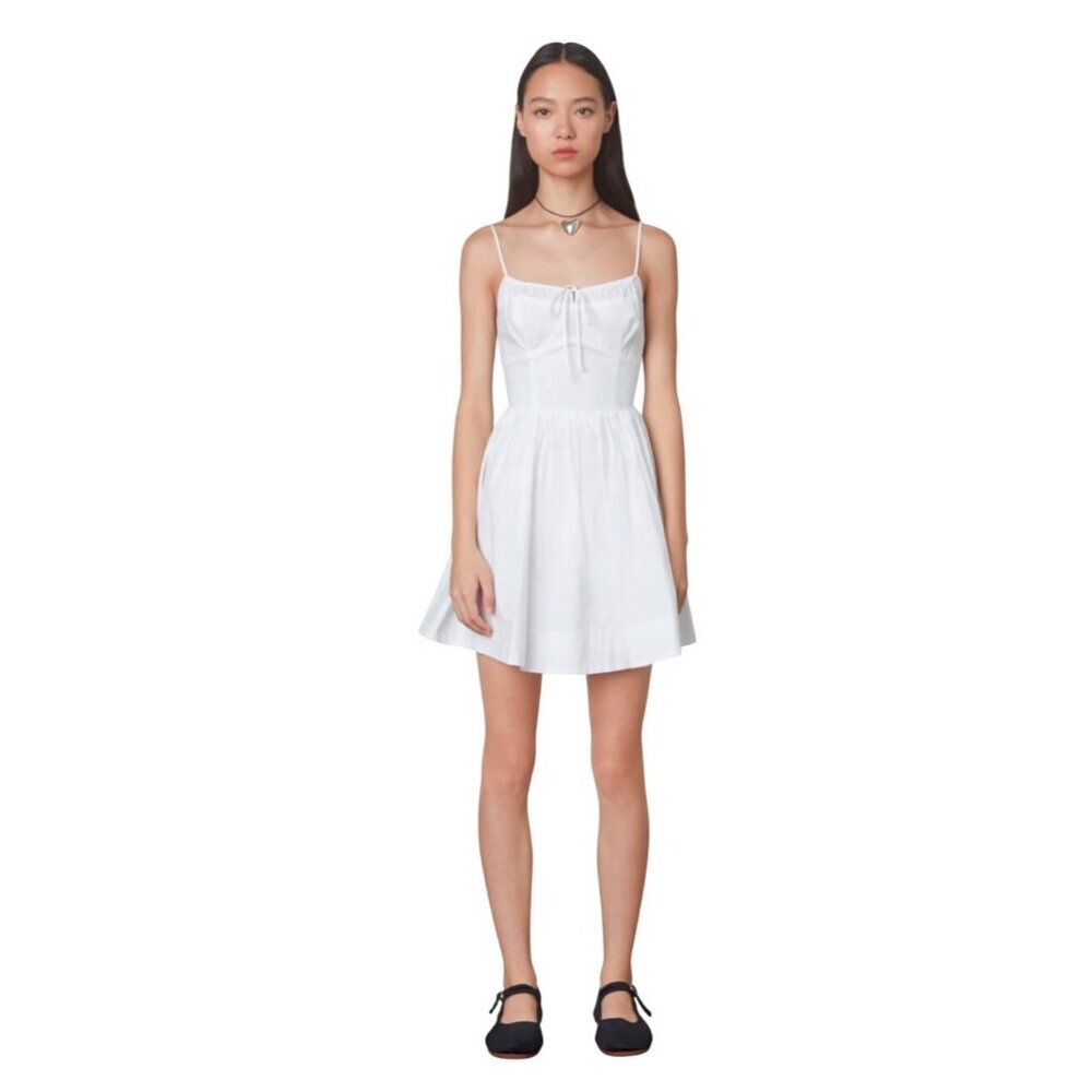 Nia Amalfi White Dress Spaghetti Straps Size S Lightweight & Breathable $88 - Picture 2 of 9